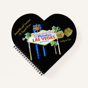 Mariage en forme de coeur livre d'invité Las Vegas