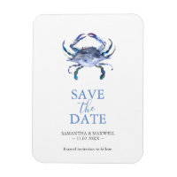 Mariage Enregistrer La Date Crabe Magnet