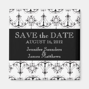 Mariage Enregistrer la date Magnet Chandeliers Noi
