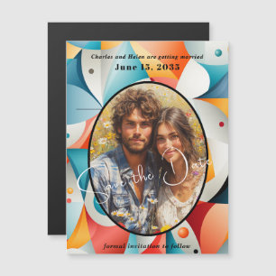 Mariage, Enregistrer la date, Magnet photo