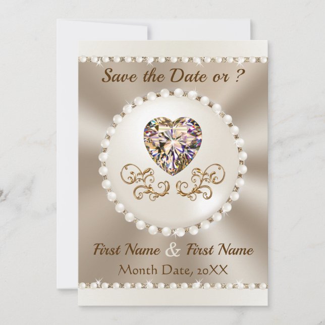 Mariage Enregistrer les cartes de dates, Mariage C (Devant)