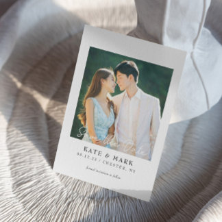 Mariage enregistrer l'invitation de la carte I Mar