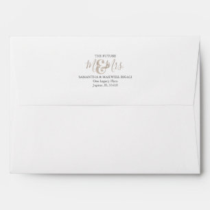 Mariage Enveloppes d'adresse de retour de sable be