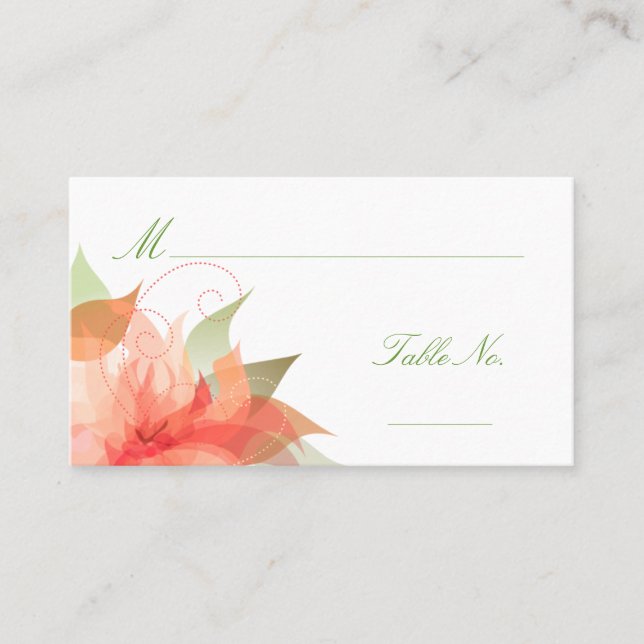 Mariage Escort Invité Cartes de Place (Devant)