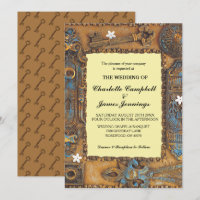 Mariage Faire-part Antique Skeleton Invitation clé