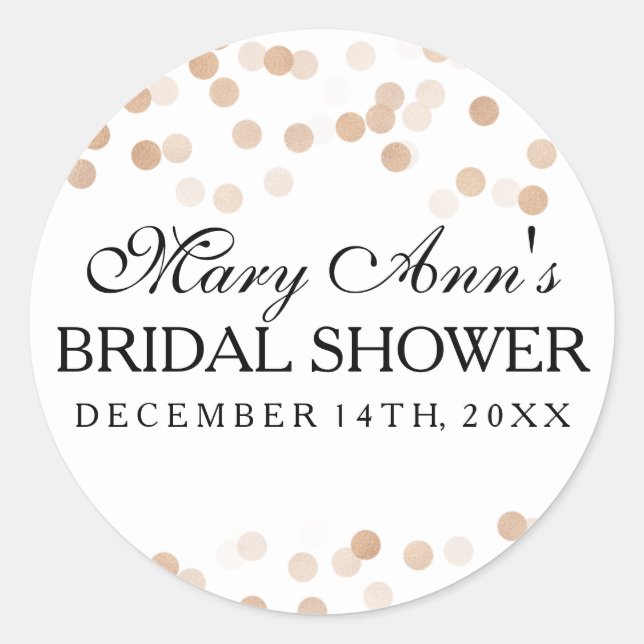 Mariage Favor Étiquette Faux Parties scintillant à (Devant)