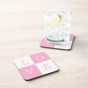 Mariage Favor Love Dessous de verre Set