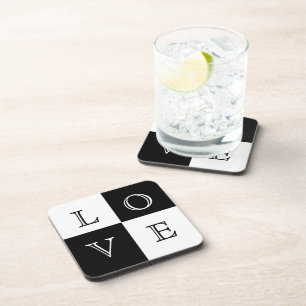 Mariage Favor Love Dessous de verre Set