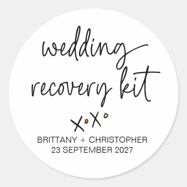 Mariage Favor Sticker Réception Faveurs pour les c (Devant)