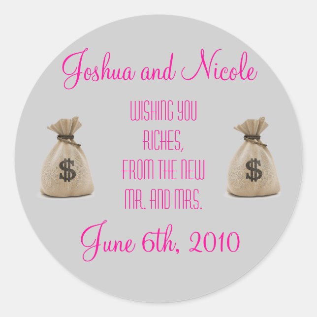 Mariage Favoriser les Étiquettes ! (Devant)