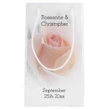 Mariage Favoriser Petite Sac Cadeau Peach Rose Ros