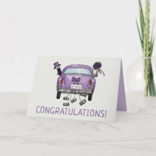 Mariage Félicitations Mariée et Groom carte