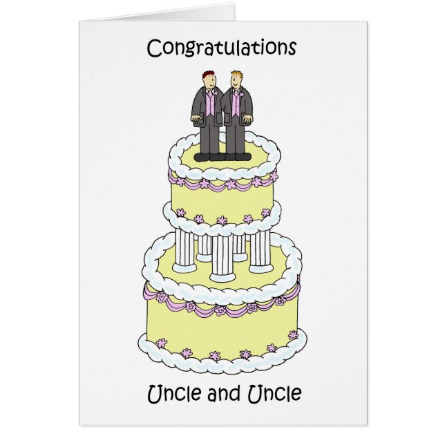 Mariage Félicitations oncle et oncle (Devant)