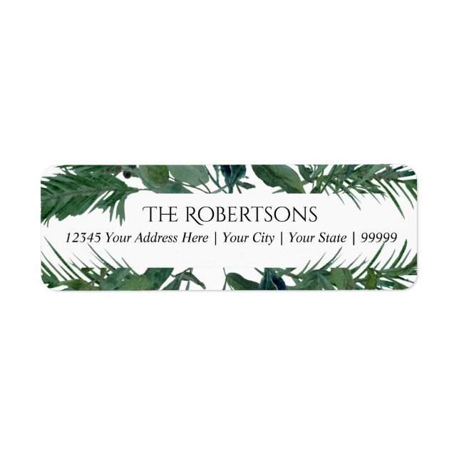 Mariage Feuille Wild Forest Leaf | Adresse de reto (Devant)