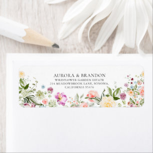 Mariage Fleur de Champ à l'Aquarelle Romantique