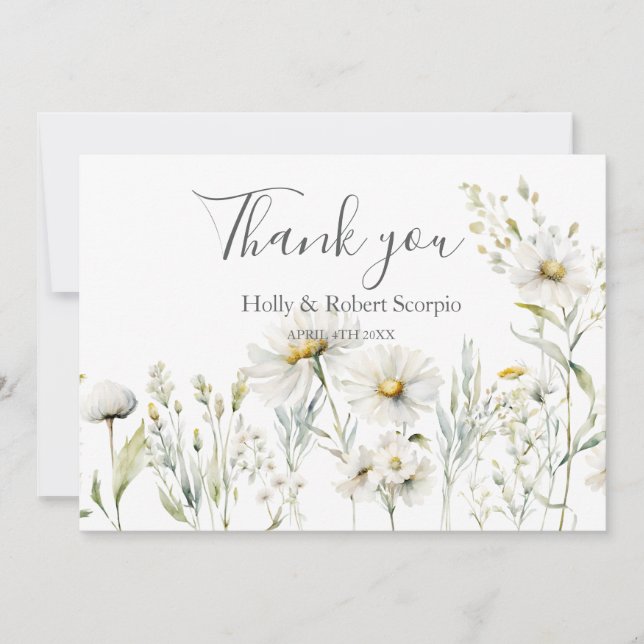 Mariage Fleur sauvage Daisy Merci (Devant)