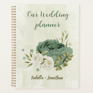 mariage fleurs blanches et vert sauge