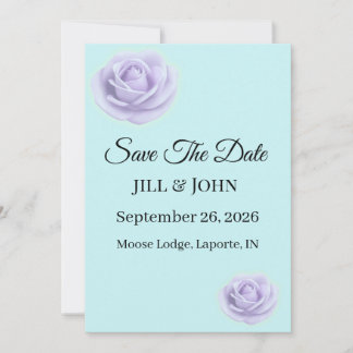 Mariage Fleurs de Lavande Faire-Part de Date de Ma