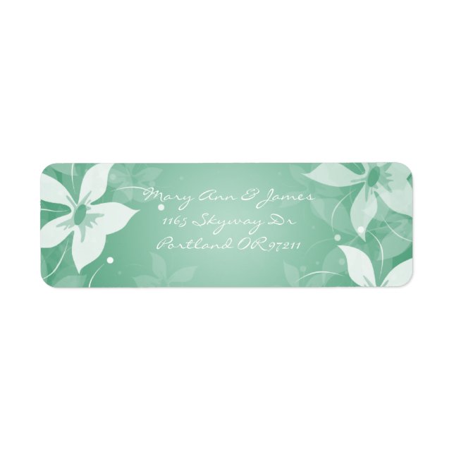 Mariage Floral Adresse Fleurs exotiques Monnaie ve (Devant)