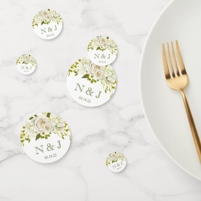 Mariage floral blanc Confetti (Groupe)