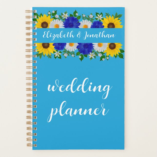 Mariage Floral bleu ciel d'été (Devant)