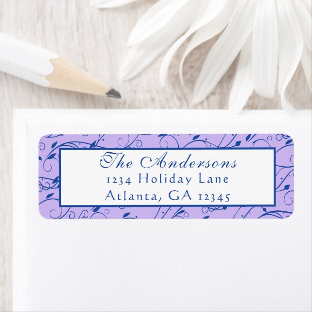 Mariage Floral Bleu et Lilac (En situation)