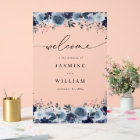 Mariage Floral Blue & Navy Bienvenue 2