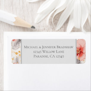 Mariage Floral Corail Rougeâtre