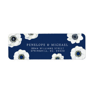 Mariage floral de minuit de l'anémone  