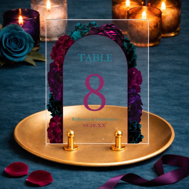 Mariage floral de tons joyaux (Créateur téléchargé)