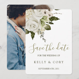 Mariage Floral Enregistrer Les Cartes De Date
