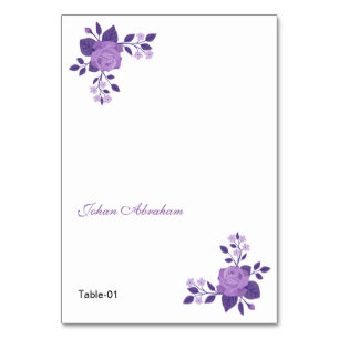 Mariage floral romantique Carte Place