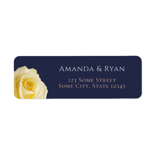 Mariage Floral Rose bleu moderne (Devant)