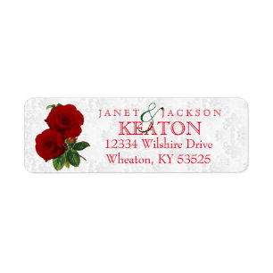 Mariage floral Rose rouge profonde