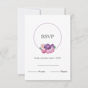 Mariage floral Roses Ultra violet et rose RSVP