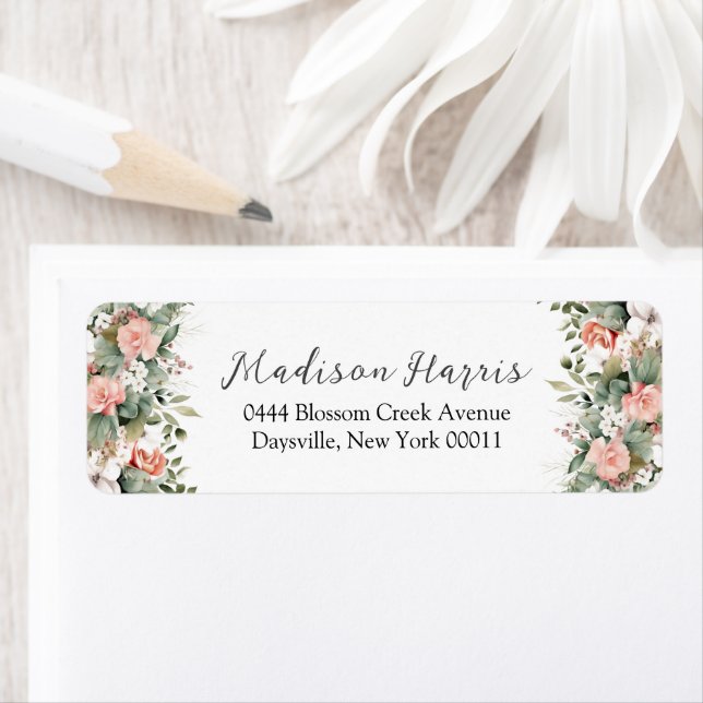 Mariage floral vert de la plage de Whimssage (En situation)