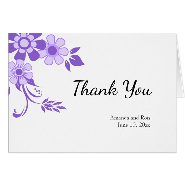 Mariage floral violet (Devant Horizontal)