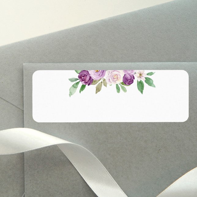 Mariage floral violet rustique blanc (Créateur téléchargé)