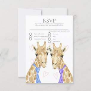 Mariage Gay Giraffe à deux pièces RSVP