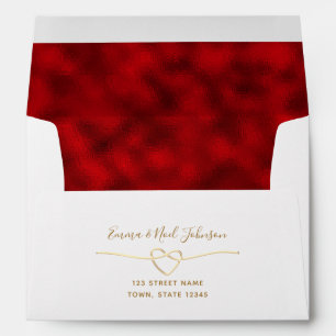 Mariage Gold Adresse de retour 5x7 Enveloppe