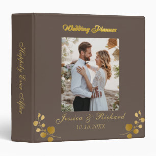 Mariage Gold Eucalyptus PHOTO 3 anneau Classeur