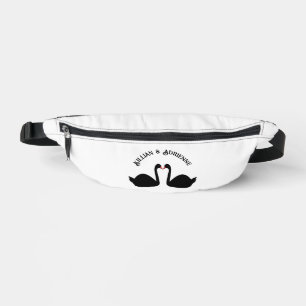 Mariage gothique Baiser Black Swans Personnalisé