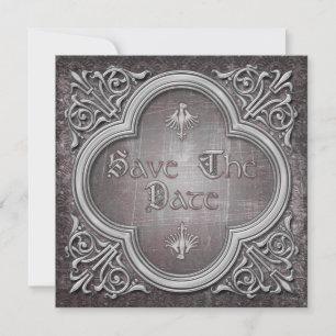 Mariage gothique Enregistrer la date Invitation