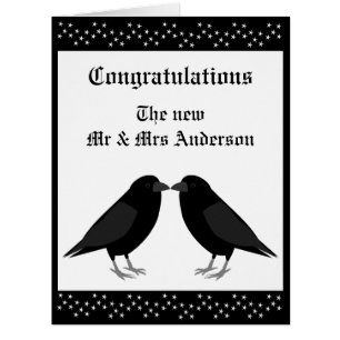 Mariage gothique Kissing Ravens Mariage personnali