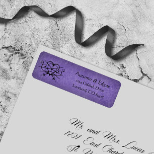 Mariage gothique noir violet