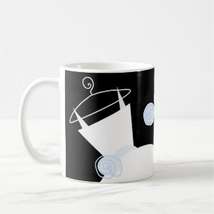 Mariage Gown Blue 'Bride Groom' mug noir