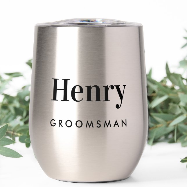 Mariage Groomsman personnalisé (Créateur téléchargé)