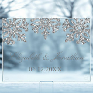 Mariage hivernal Silver Snowflake