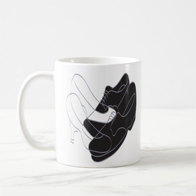 Mariage I, Design classique café blanc Mug (Gauche)