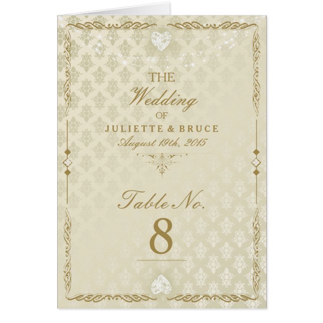 Mariage indien III - Carte de numéro de tableau (Devant)